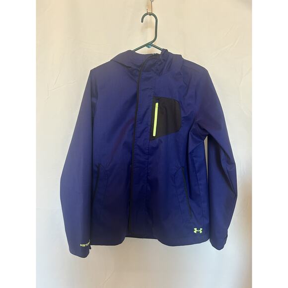 Under Armour youth xl/ladies M Cold Gear jacket. All weather full zip with hood - Picture 10 of 11